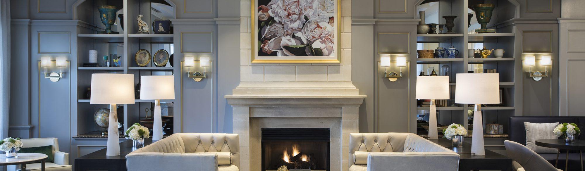 The Lobby Fireplace at The Ballantyne, Charlotte